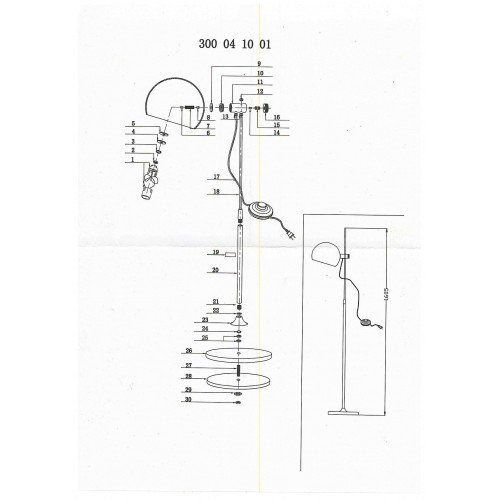 300041001 Техно 1* 40W Е14 220 V торшер