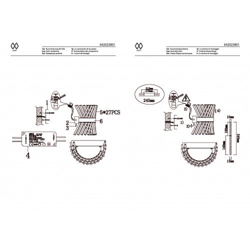 642023801 Бра MW-Light Аделард