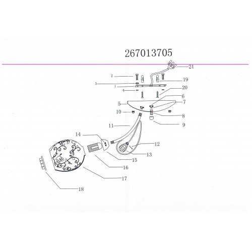 267013705 Фиеста 5*60W E14 220 V люстра