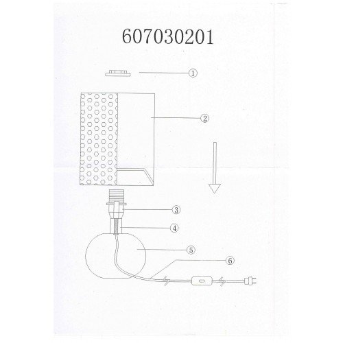 607030201 Келли  1*40W E14 220 V наст. лампа