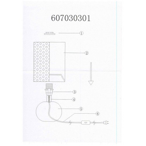 607030301 Келли  1*40W E14 220 V наст. лампа