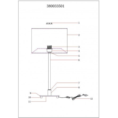 380033501 Уют02 1*60W E27 220V наст.лампа