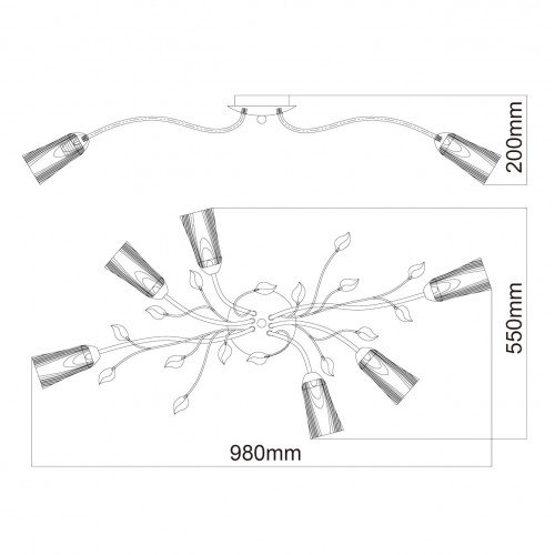 242015306 Люстра MW-Light Восторг