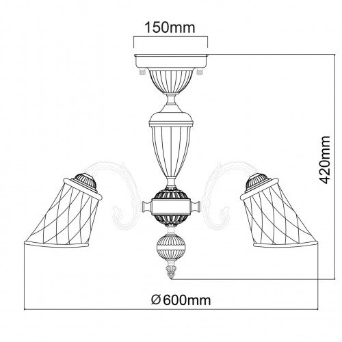 450019105 Люстра MW-Light Ариадна