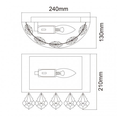 465026201 Бра MW-Light Жаклин