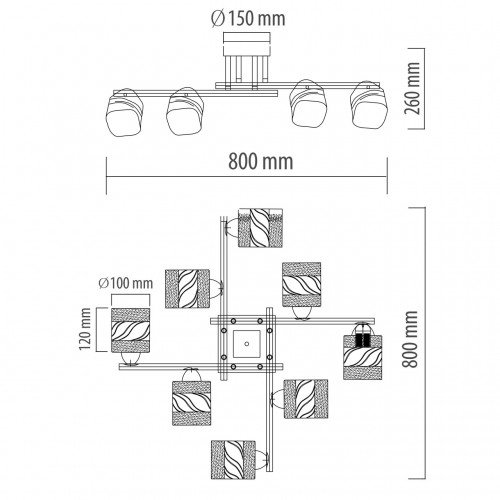 638016008 Люстра De Markt Олимпия