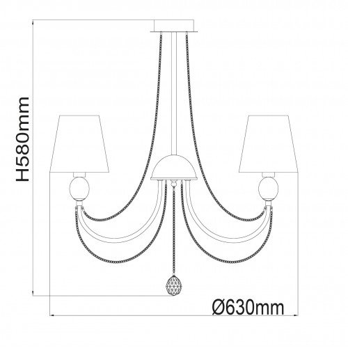 684010305 Люстра MW-Light Федерика