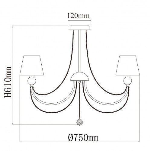 684011608 Люстра MW-Light Федерика