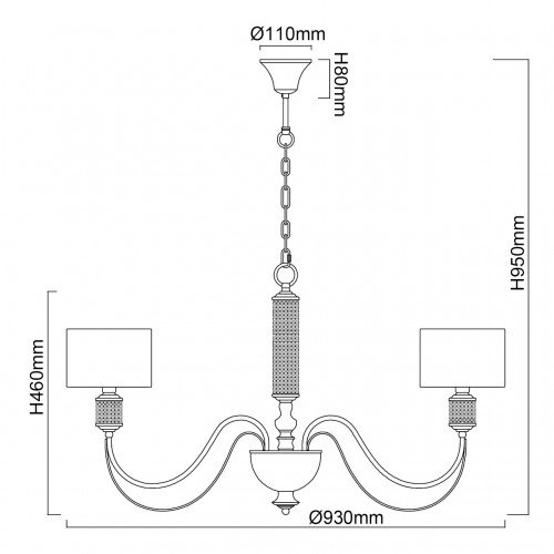 692011308 Люстра MW-Light Онтарио