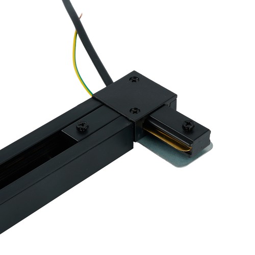 Коннектор угловой однофазный для шинопровода с проводом, черный, LD1021C FERON 52154 Коннектор угловой однофазный для шинопровода с проводом, черный, LD1021C FERON 52154