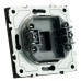 Заглушка (механизм), серия Эмили, черный уголь, soft touch, RST00-5116-05 STEKKER 49857