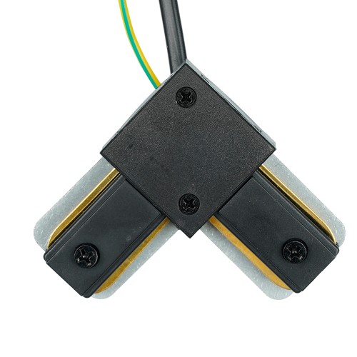 Коннектор угловой однофазный для шинопровода с проводом, черный, LD1021C FERON 52154 Коннектор угловой однофазный для шинопровода с проводом, черный, LD1021C FERON 52154