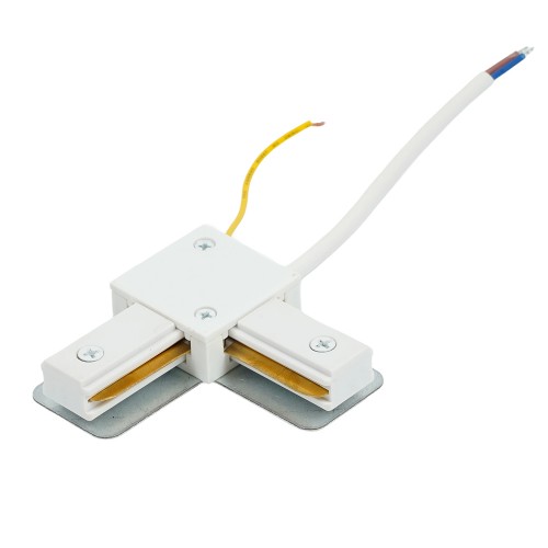 Коннектор угловой однофазный для шинопровода с проводом, белый, LD1021C FERON 52153 Коннектор угловой однофазный для шинопровода с проводом, белый, LD1021C FERON 52153