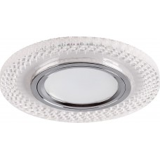 Светильник встраиваемый с белой LED подсветкой Feron CD955 потолочный MR16 G5.3 прозрачный Светильник встраиваемый с белой LED подсветкой Feron CD955 потолочный MR16 G5.3 прозрачный