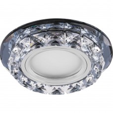 Светильник встраиваемый с белой LED подсветкой Feron CD878 потолочный MR16 G5.3 прозрачный Светильник встраиваемый с белой LED подсветкой Feron CD878 потолочный MR16 G5.3 прозрачный