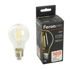 Лампа светодиодная FeronPRO LB-1106 Шар E27 960LM 6W 175-265V 2700K 48889 Лампа светодиодная FeronPRO LB-1106 Шар E27 960LM 6W 175-265V 2700K 48889