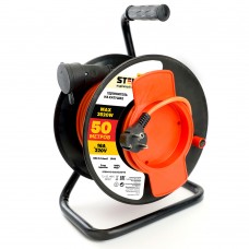 Удлинитель на пластиковой катушке STD04-10-50 (UG) 1-местный  с/з 3*1,5, 50м, 250В, 16А, IP44, Standart (29410) STEKKER 50176 Удлинитель на пластиковой катушке STD04-10-50 (UG) 1-местный  с/з 3*1,5, 50м, 250В, 16А, IP44, Standart (29410) STEKKER 50176