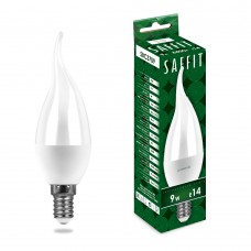 Лампа светодиодная SAFFIT SBC3709 Свеча на ветру E14 9W 230V 6400K 55173