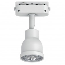 Светильник Feron AL199 трековый однофазный на шинопровод под лампу GU10, белый 51666 Светильник Feron AL199 трековый однофазный на шинопровод под лампу GU10, белый 51666