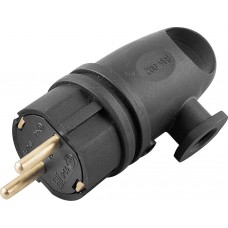 Вилка угловая с/з STEKKER, RPG16-21-442 (В 16-002), каучук, 250В, 16A, IP44, черный 32749 Вилка угловая с/з STEKKER, RPG16-21-442 (В 16-002), каучук, 250В, 16A, IP44, черный 32749