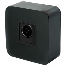 Розетка TV открытой установки, 1-местная, STEKKER, 75 Ом, 5-862МГц, серия София, черный, MST00-10-02 49311 Розетка TV открытой установки, 1-местная, STEKKER, 75 Ом, 5-862МГц, серия София, черный, MST00-10-02 49311