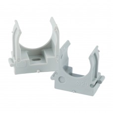 Крепеж-клипса для труб для прямого монтажа STEKKER PMPH25G серая в п/э D25 мм (упаковка 100 шт). Упаковка (1 шт) 50765