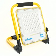 Светодиодный прожектор Feron LL-951 переносной с зарядным устройством IP66 50W 6400K 48676 Светодиодный прожектор Feron LL-951 переносной с зарядным устройством IP66 50W 6400K 48676
