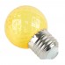 Лампа светодиодная Feron LB-385 Шарик желтый прозрачный E27 1W 230V 52161