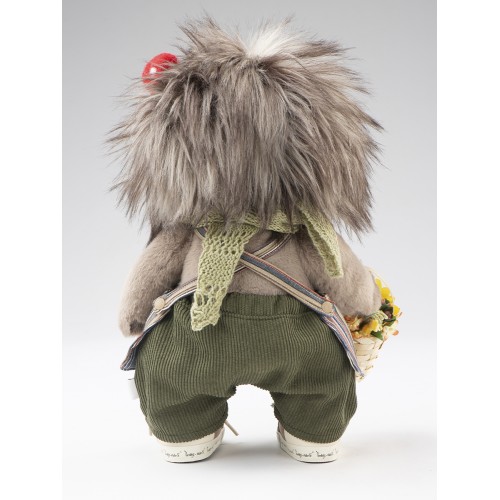 Авторская мягкая игрушка Lina Ежик серый Мори с костюмом M (±30 см) Авторская мягкая игрушка Lina Ежик серый Мори с костюмом M (±30 см)