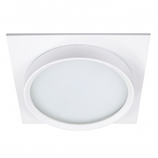 Светильник встраиваемый Feron DL705 потолочный GX70 белый квадрат IP44 51107 Светильник встраиваемый Feron DL705 потолочный GX70 белый квадрат IP44 51107