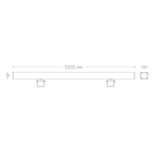 Светодиодный линейный прожектор Feron LL-889 18W 2700K 85-265V IP65