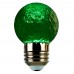 Лампа светодиодная Feron LB-385 Шарик зеленый прозрачный E27 1W 230V 52163