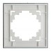 Рамка 1-местная, стекло, STEKKER, GFR00-7001-01М, серия Катрин, белый матовый