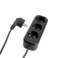 Удлинитель 3-местный б/з Stekker, HM01-31-02, 2м, 3x0,75, серия Home (У10-002),черный 50418 Удлинитель 3-местный б/з Stekker, HM01-31-02, 2м, 3x0,75, серия Home (У10-002),черный 50418