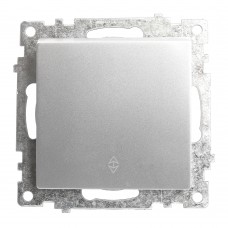 Переключатель 1-клавишный (механизм), STEKKER GLS10-7105-03, 250V, 10А, серия Катрин, серебро 39576 Переключатель 1-клавишный (механизм), STEKKER GLS10-7105-03, 250V, 10А, серия Катрин, серебро 39576