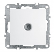 Розетка телевизионная 1-местная (механизм), STEKKER, PST00-9108-01, 75 Ом, 5-862МГц, серия Эрна, белый 39315 Розетка телевизионная 1-местная (механизм), STEKKER, PST00-9108-01, 75 Ом, 5-862МГц, серия Эрна, белый 39315