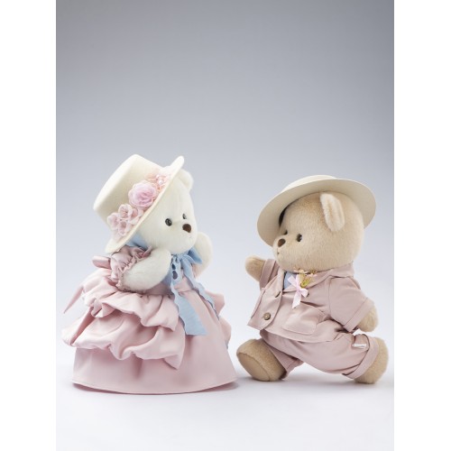 Авторская мягкая игрушка Lina Медведь белый Сладкая парочка в платье M (±30 см) Авторская мягкая игрушка Lina Медведь белый Сладкая парочка в платье M (±30 см)