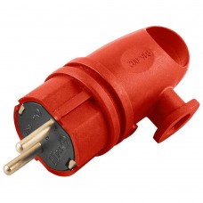 Вилка угловая с/з STEKKER, RPG16-21-442 (В 16-002), каучук, 250В, 16A, IP44, красный 39253 Вилка угловая с/з STEKKER, RPG16-21-442 (В 16-002), каучук, 250В, 16A, IP44, красный 39253