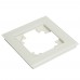 Рамка 1-местная для сенсорных механизмов, подсветки, стекло, STEKKER, GFR00-7001-01S, серия Катрин, белый 50303