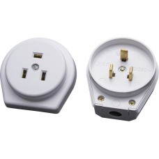 Вилка с розеткой для плит с/з STEKKER, PPG32-50-20, разборные, скрытой установки, 250В, 32А, белый 39016 Вилка с розеткой для плит с/з STEKKER, PPG32-50-20, разборные, скрытой установки, 250В, 32А, белый 39016