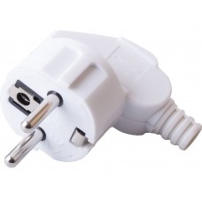 Вилка угловая с/з STEKKER, PPG16-41-202, пластик, 250В, 16A, IP20, белый 32850 Вилка угловая с/з STEKKER, PPG16-41-202, пластик, 250В, 16A, IP20, белый 32850