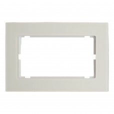 Рамка 2-местная (без перемычки), стекло, STEKKER, GFR00-7012-01, серия Катрин, белый 49599 Рамка 2-местная (без перемычки), стекло, STEKKER, GFR00-7012-01, серия Катрин, белый 49599