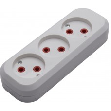 Розетка переносная разборная 3-местная б/з, STEKKER, PST10-300-20, 250В, 10A, IP20,белый 39008 Розетка переносная разборная 3-местная б/з, STEKKER, PST10-300-20, 250В, 10A, IP20,белый 39008