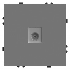 Розетка телевизионная 1-местная (механизм), STEKKER, 75 Ом, 5-862МГц, серия Эмили, RST00-5108-10, платиново-серый, soft touch 49953 Розетка телевизионная 1-местная (механизм), STEKKER, 75 Ом, 5-862МГц, серия Эмили, RST00-5108-10, платиново-серый, soft touch 49953