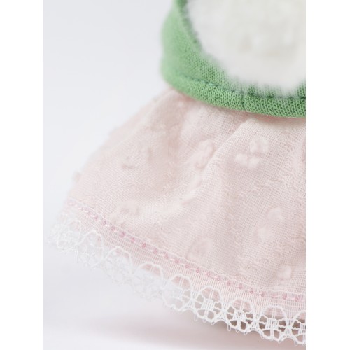 Авторская мягкая игрушка Lina Медведь Счастье белый с зеленым топиком и розовой юбочкой-брелком XS (±15 см) Авторская мягкая игрушка Lina Медведь Счастье белый с зеленым топиком и розовой юбочкой-брелком XS (±15 см)