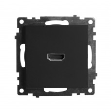 Розетка HDMI 2.1, Type A (механизм), STEKKER GLS00-7118-04, серия Катрин, шоколад 50064 Розетка HDMI 2.1, Type A (механизм), STEKKER GLS00-7118-04, серия Катрин, шоколад 50064