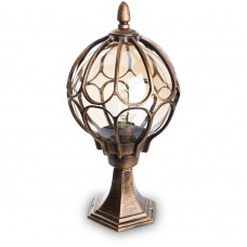 Светильник садово-парковый Feron PL3804  круглый на постамент 60W 230V E27, черное золото 11365 Светильник садово-парковый Feron PL3804  круглый на постамент 60W 230V E27, черное золото 11365