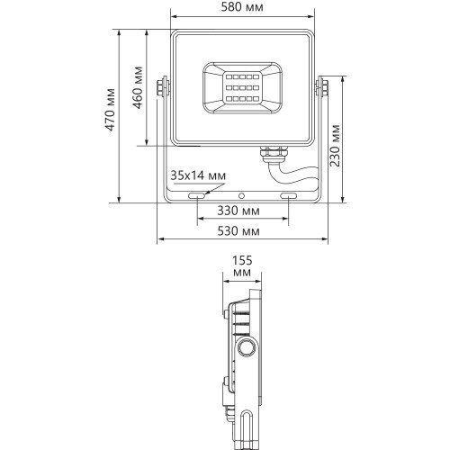 Светодиодный прожектор Feron LL-927 IP65 400W 6400K