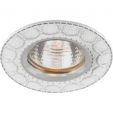 Светильник встраиваемый Feron DL6243 потолочный MR16 G5.3, белый, хром Светильник встраиваемый Feron DL6243 потолочный MR16 G5.3, белый, хром