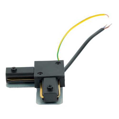 Коннектор угловой однофазный для шинопровода с проводом, черный, LD1021C FERON 52154 Коннектор угловой однофазный для шинопровода с проводом, черный, LD1021C FERON 52154